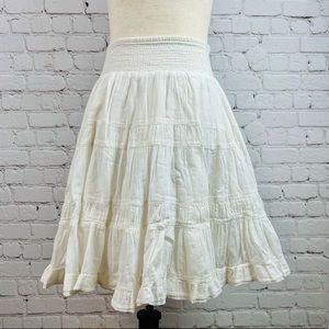 Anthropologie edme & esyllte Elastic Waist Layered Tiered
Gauze Skirt